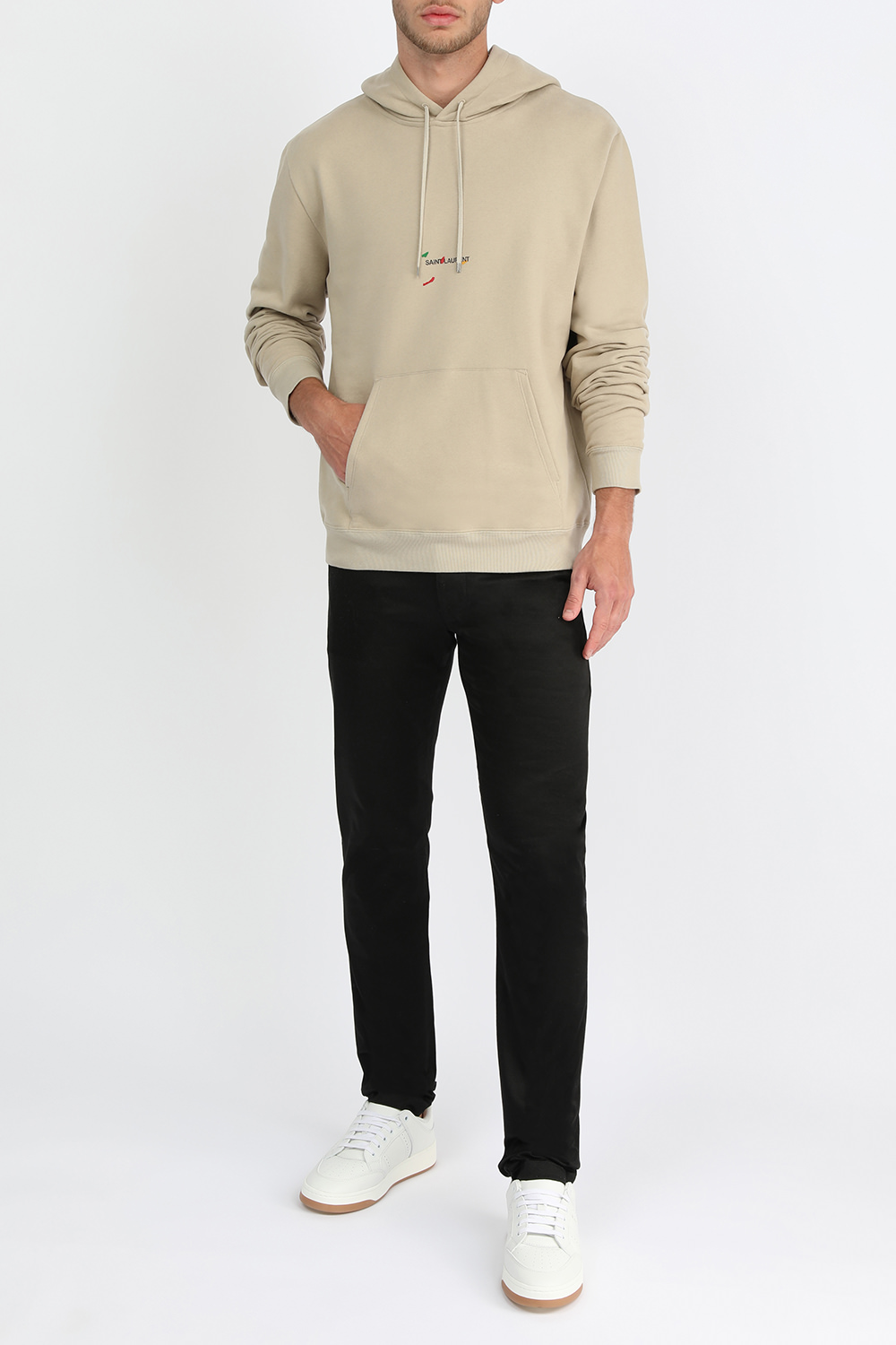 קפוצ'ון לוגו בגוון בז'